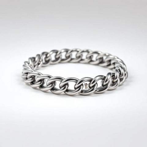 Pulseira de Aço Inoxidável Cuban Link